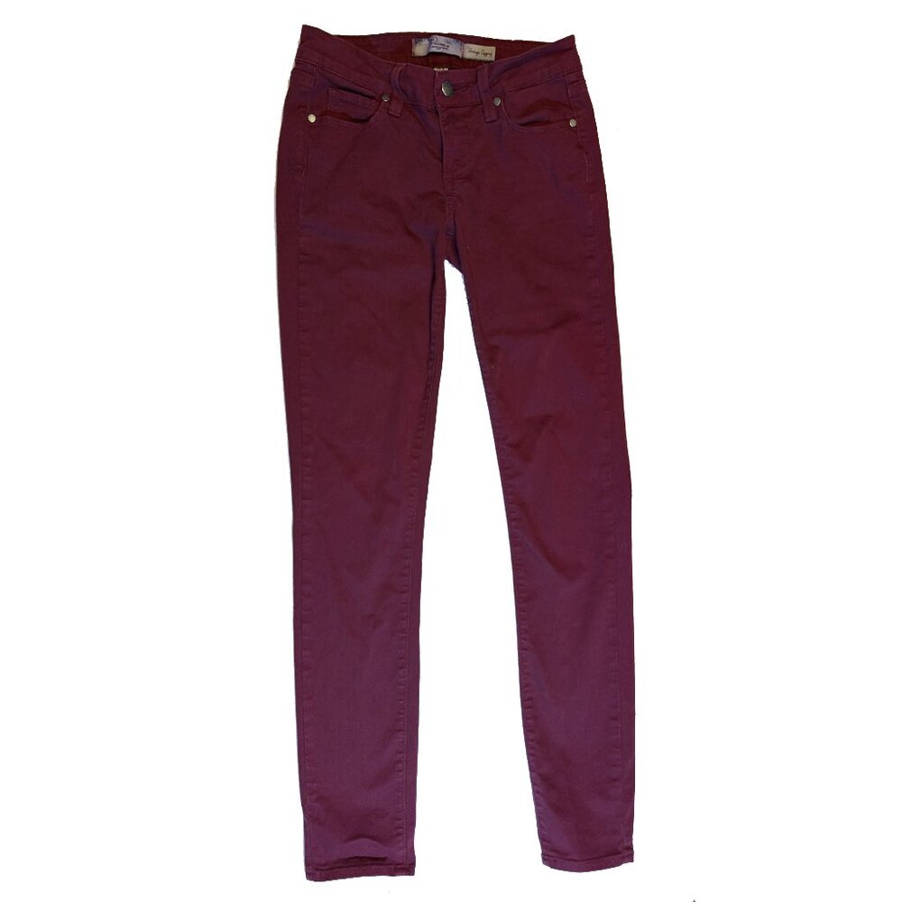 Paige Wine coloured denim jeans Size 24